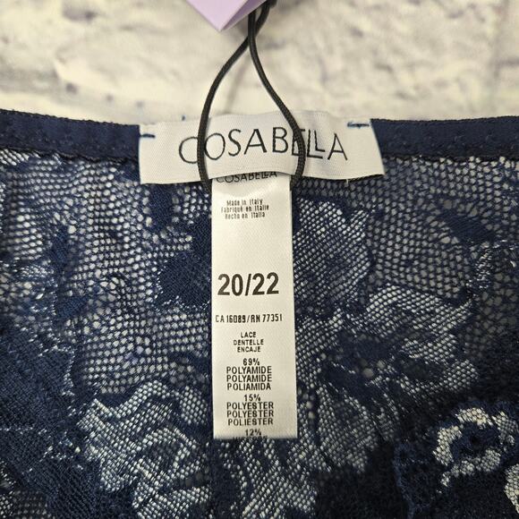 NWT Cosabella Savona Extended Hot Pant Nocturnal Blue size 20/22 2X Italy - Picture 10 of 12